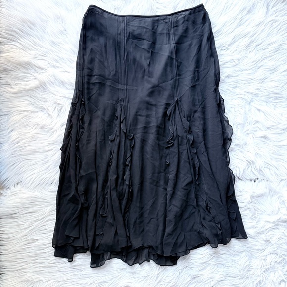 Vintage Lauren Ralph Lauren Y2K 90s Whimsy goth fairy maxi midi silk sheer 12